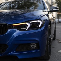Conjunto de Faros Delanteros Estilo Láser de 60W 12V para F30 F35 2013-2018 328i 335i 330d LCI con DRL Amarillo