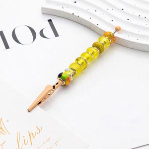 Pince crocodile en métal perlé créative DIY - Support de mémos de bureau, Organisateur de cartes et de notes, Idée cadeau promotionnel - Product Image 4