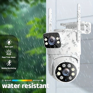 民朗双镜头户外WiFi安全摄像头AI人体跟踪CMOS云彩色夜视无线云台摄像头家用 - Product Image 2