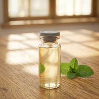 Flacon en verre tubulaire transparent et ambré de 10 ml avec bouchon en caoutchouc butyle et joint en aluminium, impression sérigraphique personnalisée
