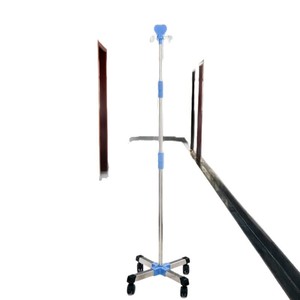 Support IV en acier inoxydable à cinq griffes, support de perfusion portable, épaissi et transportable pour les hôpitaux, les cliniques et les salons de beauté. - Product Image 5