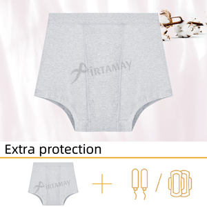 Braguitas Menstruales de 4 Capas a Prueba de Fugas, de Algodón Orgánico, <span class=keywords><strong>Bombacha</strong></span> Menstrual, Bragas Fisiológicas, Ropa Interior Femenina para el Periodo - Product Image 3