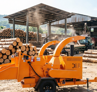 Broyeur de bois de qualité supérieure 5T/H avec cadre renforcé pour le traitement du bois industriel lourd