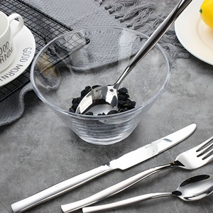 Juego de cubiertos modernos para restaurante, incluye cucharas de plata, tenedores, cuchillos a bajo precio para fiestas y hogar - Product Image 3