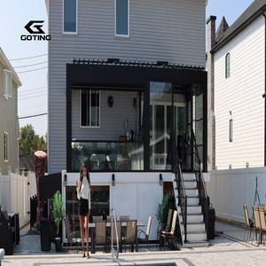 Pérgola Bioclimática de Aluminio con <span class=keywords><strong>Techo</strong></span> de Lamas Ajustables Eléctricamente para Jardín, Villa, Patio o Fábrica - Product Image 3