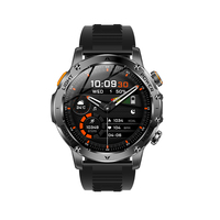 Montre connectée AK87 pour hommes, écran 1,7 pouces, mémoire 128 Mo, IPX8, plus de 100 modes sportifs, moniteur de fréquence cardiaque, assistant vocal IA, directement de l'usine