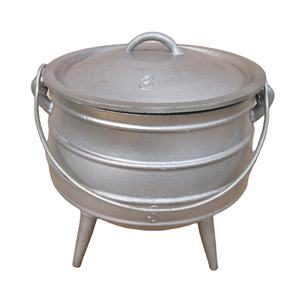 Il tradizionale formato 1/4 per il formato 30 cera rivestito in alluminio pressofuso a tre zampe Africa/Botswana <span class=keywords><strong>potjie</strong></span> <span class=keywords><strong>pot</strong></span>/calderone - Product Image 1