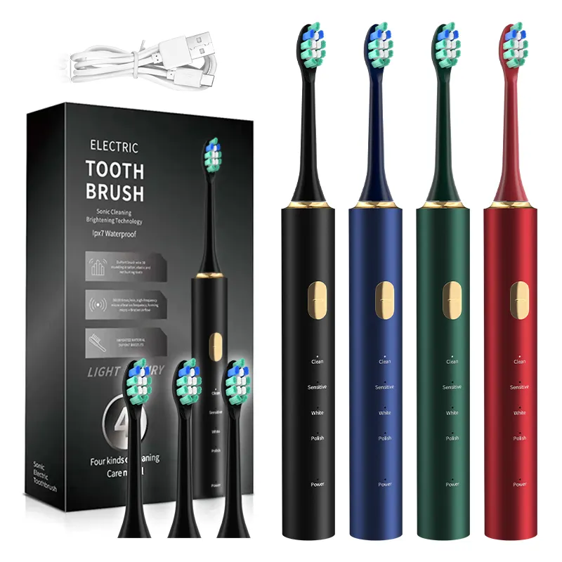 2023 Wholesale Adult Electric Tooth Brush Ultrasonic Automatic Electronic Smart Sonic Electric Toothbrush
