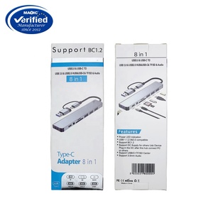 8 trong 1 <span class=keywords><strong>USB</strong></span> 3.0 Loại C <span class=keywords><strong>HUB</strong></span> Adapter <span class=keywords><strong>Hub</strong></span> Splitter <span class=keywords><strong>USB</strong></span> C Docking Station SD TF Đầu Đọc Thẻ âm thanh 8 trong 1 <span class=keywords><strong>USB</strong></span> C <span class=keywords><strong>HUB</strong></span> - Product Image 6