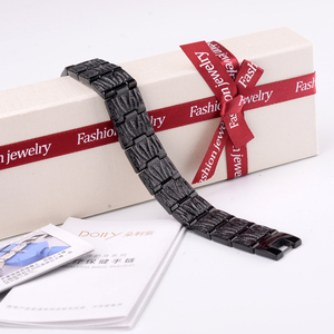 Bracelet de puissance magnétique à ions négatifs unisexe réglable en acier inoxydable titane tendance pour les cadeaux de mariage - Product Image 6