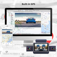 Caméra embarquée 4 canaux OEM ODM avec moniteur de stationnement, caméra frontale 2K + 3*1080P, GPS, enregistrement en boucle, capteur G