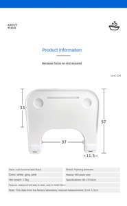 Fauteuil roulant plateau à manger clair Table conseil hauteur réglable réglable sécurité alimentaire plateau cérébral tasse amovible tour Portable - Product Image 6