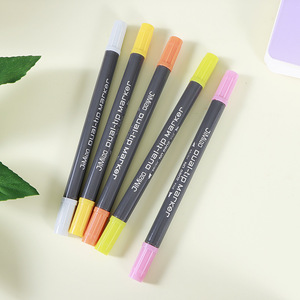 Rotulador de doble punta multicolor para arte de dibujos animados de acuarela y aprendizaje de estudiantes tinta borrable de aire en papel para dibujar grafiti - Product Image 4