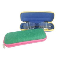 Étui à lunettes en feutre avec fermeture éclair, en tissu doux, logo personnalisé imprimé, pochette portable pour lunettes de soleil, étui de rangement pour lunettes