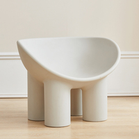 Sillas Jietuo Ecológicas de PE para Exteriores, Dormitorio, Sala de Estar, para Adultos y Niños, con Patas de Elefante, Impermeables y Duraderas