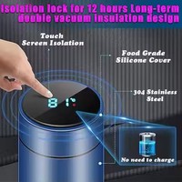 Thermos intelligent à LED avec affichage de la température, en acier inoxydable 304, pour enfants, gourde isotherme de voyage