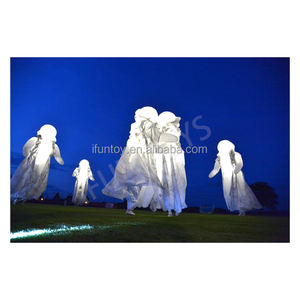 Disfraces inflables de zancos para desfiles IFUN / Decoración de fantasma de Halloween con personas entrelazadas, de tela Oxford para festivales - Product Image 2