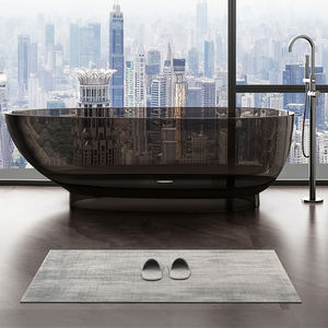 <span class=keywords><strong>Baignoire</strong></span> transparente autonome en acrylique vierge de luxe pour l'intérieur, couleurs personnalisées bleues pour adultes, <span class=keywords><strong>baignoire</strong></span> en cristal en forme d'œuf pour hôtel et villa - Product Image 3