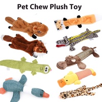 Jouets pour chiens en peluche de qualité supérieure pour chiots de petite et moyenne race, jouets interactifs à mâcher pour animaux de compagnie pour l'entraînement et le divertissement