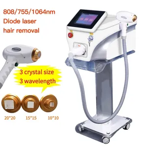 เครื่องกำจัดขนด้วยเลเซอร์ไดโอด 755 808 1064 นาโนเมตร หัวทำความเย็นหลายความยาวคลื่น สำหรับใบหน้าและร่างกาย - Product Image 2
