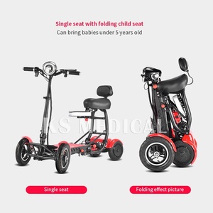 Scooter de Movilidad Plegable Ligero KSM-905A a Precio Accesible para Adultos con Discapacidad, Scooter de Movilidad Todoterreno para Uso en Exteriores - Product Image 4