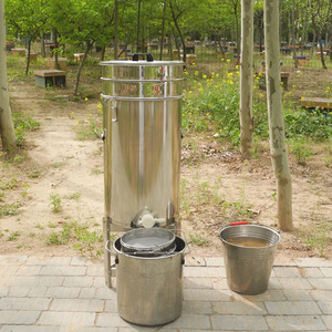 Réservoir de miel de qualité alimentaire 65L Crépine double couche Réservoir de miel en acier inoxydable avec passoire - Product Image 4