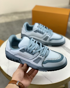 Chaussures de sport de luxe pour homme en cuir véritable, haute qualité, pour la marche décontractée, la course et le skateboard - Product Image 5