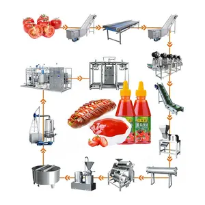 MY Fully Automatic Tomato Puree Production Line Commercial Small Tomato Sauce Make Machine