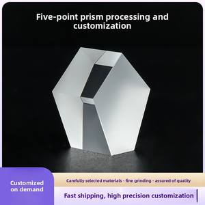 Lente de Prisma de Cuarzo de Vidrio BK7/K9 de Alta Precisión, Instrumento Óptico de <span class=keywords><strong>Cono</strong></span> <span class=keywords><strong>Pentagonal</strong></span> Ligero y Portátil para Instrumentos y Prismas - Product Image 4