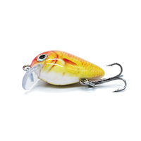 SEASKY 2.5cm 1.5g Leurre de pêche bionique en forme de poisson, peinture 3D couleur, hameçon triple en métal inoxydable, mini crankbait, meilleures ventes