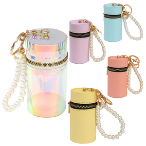 Ngọc Trai Son môi Túi Keychain xách tay đồng xu ví ví tai nghe túi nhỏ phụ kiện treo đồ trang trí Chapstick lưu trữ Pouch - Product Image 1