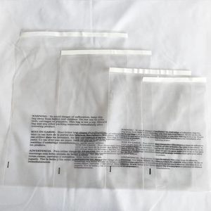 Sacs en polyéthylène autocollants personnalisés 6x9 9x12 avec colle permanente, avertissement d'étouffement imprimé en anglais et en espagnol pour une expédition sécurisée - Product Image 3