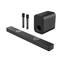 Kit Soundbar TV Surround 3D Daya Tinggi dengan Kotak Bass Eksternal, Mendukung USB AUX Koaksial untuk Ruang Tamu Pesta HH019kw-k