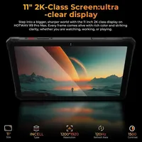 Tablette robuste HOTWAV R9 Pro Max 5G 11 pouces 1024x576 120Hz Batterie 20080mAh Android 16 8Go 256Go avec stylet Nouveau