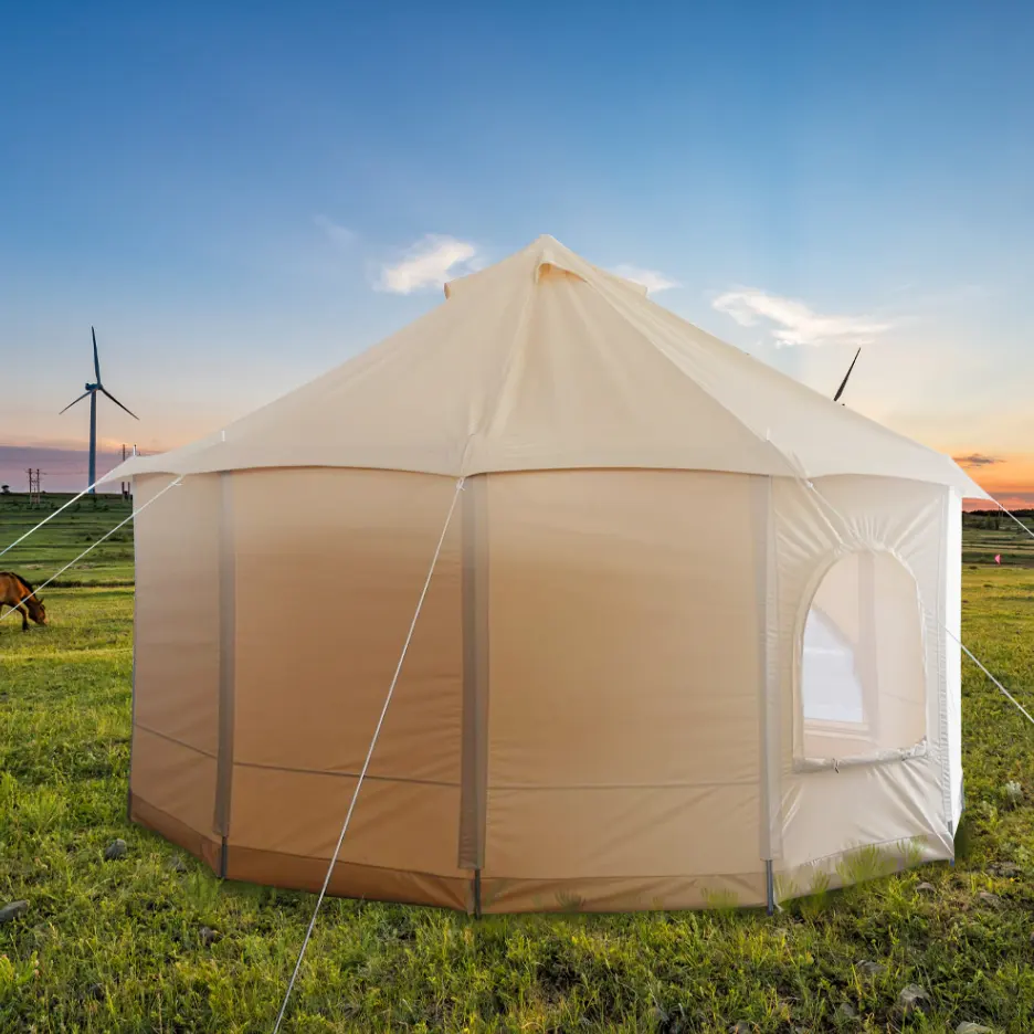 चीन yurt चार मौसम कैनवास मंगोलियाई yurts डी मडीरा इस्तेमाल किया बिक्री के लिए टेंट