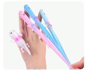 Mini modèle d'axolotl à lancer, jouet de décompression, lance-pierre à doigts, jouet sensoriel souple et moelleux, pour blagues de bureau, anti-stress, jouets fidget - Product Image 6