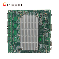 Piesia x86 Board Mini Pc Mainboard Fanless J1900 4 Lan Port USB RS232 TPM2.0 Fanless Nano Pc Computer Itx Motherboard