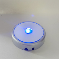 Base de lumière led ronde multimodale à piles support de base de lumière led en cristal brillant pour l'artisanat