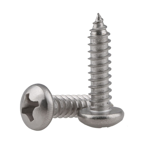 Vis autotaraudeuse à tête cylindrique cruciforme en acier inoxydable 304, métrique classe 4 M1.4-M5 - Product Image 1