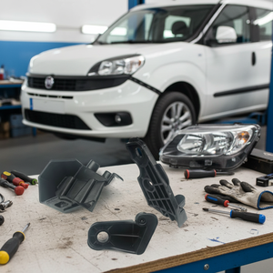 Valea Fiat DOBLO 2015-Onwards Headlight Repair Kit (3 Pieces) Right Side OEM 52109256 New Condition - Product Image 3