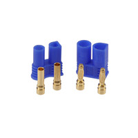 Connecteur EC2, prise mâle/femelle en laiton plaqué or, 2 broches, pour batterie RC, faisceau ESC, vente en gros, lot en vrac