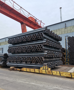 Tubería de hierro negra soldada para material de construcción, acero Ms ERW, carbono, ASTM A53, sch40 - Product Image 2