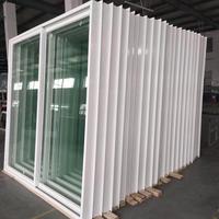 Fenêtre en PVC à double vitrage nord-américaine à économie d'énergie avec verre Low-E pour la décoration de la maison et de l'hôtel, dotée d'un cadre en plastique