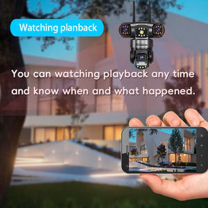 JOAREON nuovo V380 Pro PTZ 3 schermi 3 fotocamera 6MP con 4G di rete PTZ IP Camera V380 CCTV 4G Sim Card telecamera di sicurezza - Product Image 5