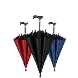カスタムデザイン印刷広告自動オープンケイン傘oemロゴプリント付きプロモーションゴルフ傘ハイキング傘