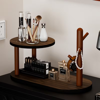 Plateau en bois, étagère de présentation en bois pour ranger les parfums, les clés, les cosmétiques, plateau de présentation de bijoux en bois, support à clés et téléphone portable en bois
