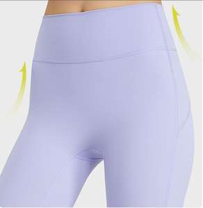 <span class=keywords><strong>DL221</strong></span>-Leggings d'entraînement taille haute pêche pour femmes, pantalon de yoga avec levage de hanches, leggings de course et de gym - Product Image 3