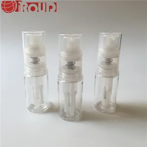 Mini 14ml Plastic Glitter Spray Bottle With Pump Spreayer Empty For Personal Care Screen Printing Surface Handling