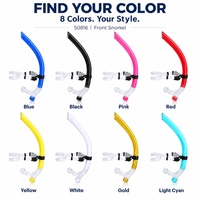 Snorkel pliable classique avec tube flottant en silicone de qualité alimentaire Tulkun S0816 pour la plongée et le snorkeling unisexe