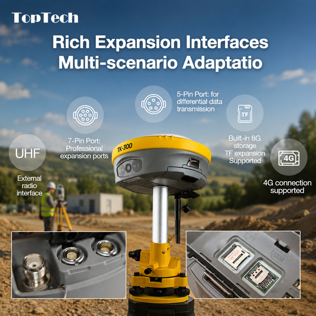 Wholesale Toptech TK300 NTRIP CORS GPS RTK Receiver Complete GNSS RTK Base Rover Set Customized OEM Support IMU Survey Equipment